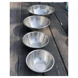 4 - Graduated Stainless Mixing Bowls