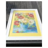 Framed Floral Artwork