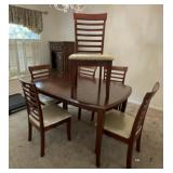 40' Dinette Table and 6 Chairs