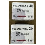 650 rnds Federal .22 LR Ammo
