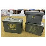 2 Metal & 1 Plastic Ammo Cans