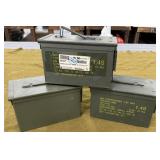3 Metal Ammo Cans