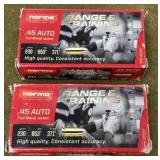100 rnds Norma .45Auto Ammo