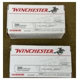 100 rnds Winchester .38 Spl Ammo