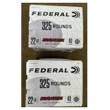 650 rnds Federal .22 LR Ammo