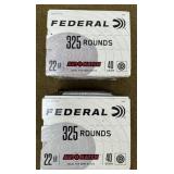 650 rnds Federal .22 LR Ammo