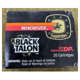 20 rnds Winchester .357 Mag Black Talon Ammo