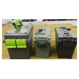 3 Plastic Ammo Cans