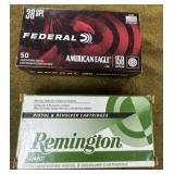 100 rnds .38 Spl Ammo