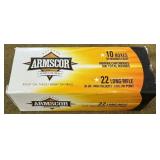500 rnds Armscor .22 LR Ammo