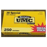 250 rnds Rem/UMC .38 Spl Ammo