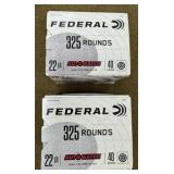 650 rnds Federal .22 LR Ammo