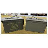 2 Metal Ammo Cans