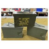 3 Metal Ammo Cans
