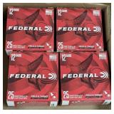 100 rnds Federal 12 ga Shotshells