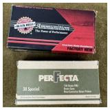 100 rnds .38 Spl Ammo