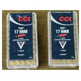 100 rnds CCI .17 HMR Ammo