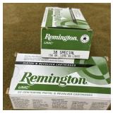 100 rnds Remington .38 Spl Ammo