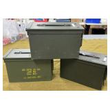 3 Metal Ammo Cans