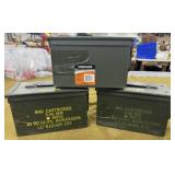 3 Metal Ammo Cans