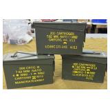 3 Metal Ammo Cans
