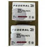 650 rnds Federal .22 LR Ammo