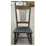 Pressed Back Sewing Rocker