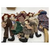 Lot of Raggedy Ann and Cloth Dolls