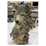 Resin Wolf Statue