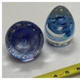 2 - Glass Paperweights