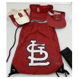 St. Louis Cardinals Bag and Visors