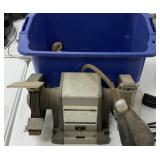 Bench Grinder in Tote