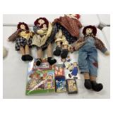 Lot of Raggedy Ann and Cloth Dolls