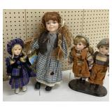 Lot of Porcelain Dolls