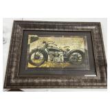 Framed Motorcycle Print