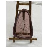 Art Deco Reversed Carved Glass