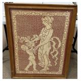 Framed Crochet Work