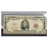 1963 $5 Red Seal Note