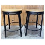 Pair of Swivel Top Bar Stools