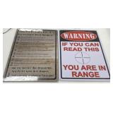 2 - Metal Signs