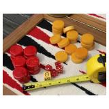 Katlin/Bakelite Game Pieces, Backgammon