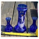 Portrait Cobalt Vase
