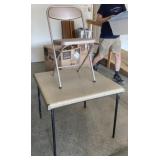 Card Table and Chair