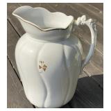 Ironstone Tea Leaf Pitcher