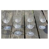 Set of 6 Baccarat Crystal Wine Glasses