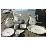 Tote of Ironstone Tea Leaf