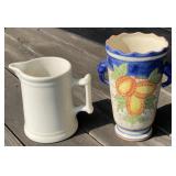 Pitcher and Vase