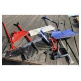 Snow Shovels, Plant Hanger, Broom