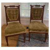 2 - Eastlake Style Parlor Chairs