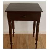 Single Drawer Walnut Nightstand